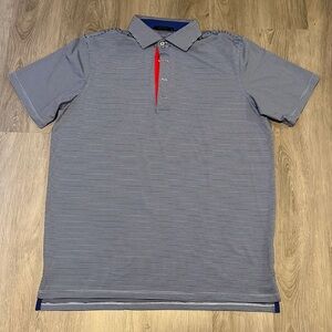 Greyson Blue Striped Polo Shirt